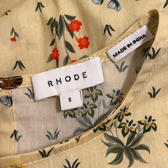 Rhode Ella Mini Dress Safari Animals Leopard Cheetah Meadow New Size Small - Picture 10 of 12